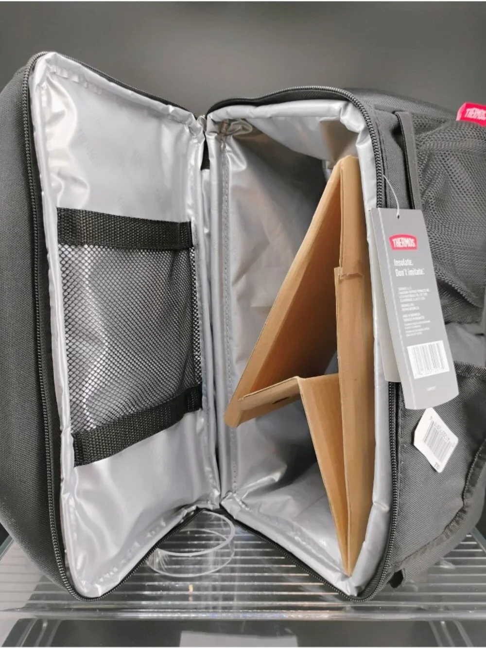 Thermos Insulated Lunch Lugger Black With Adjustable Strap Durable